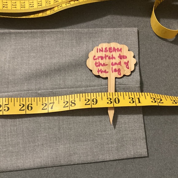 Juke de Luxe light gray trousers size 31-32  64%polyester 32%viscose 5% spandex - Picture 4 of 9